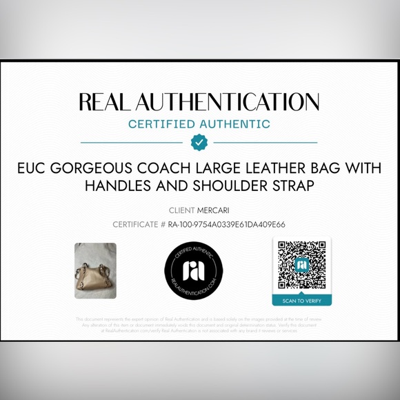 EUC GORGEOUS COACH large leather bag with handles and shoulder strap - Picture 13 of 13